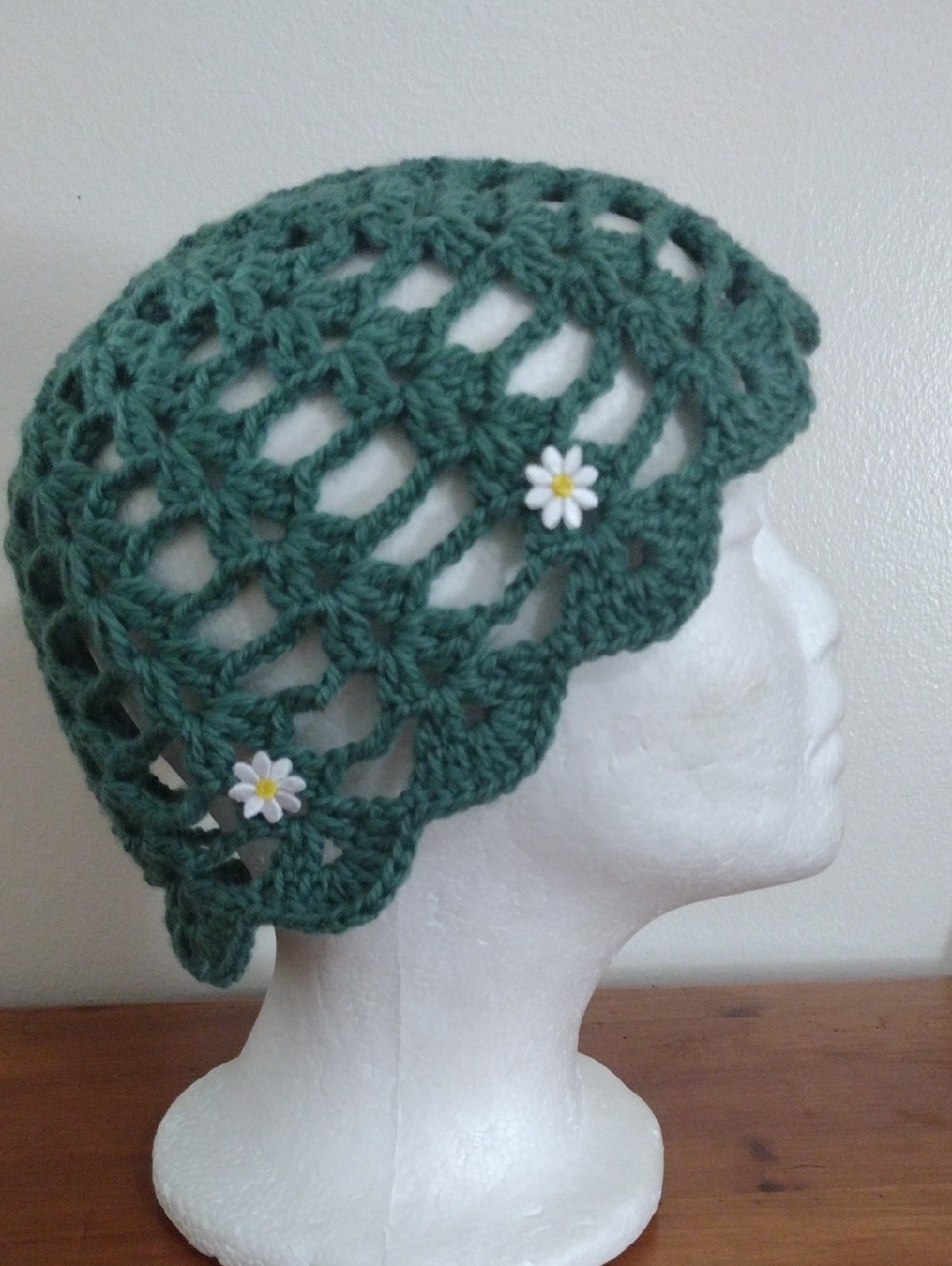 Handmade Crochet Mesh Decorative Hat